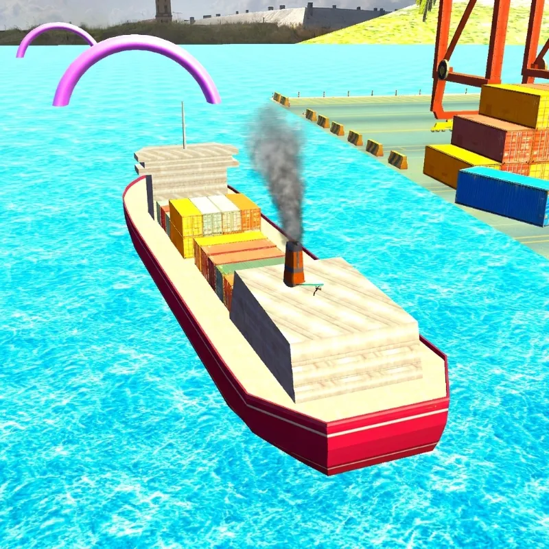 Car Cargo Ship Simulator Game