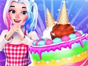 Cute Doll Cooking Cakes