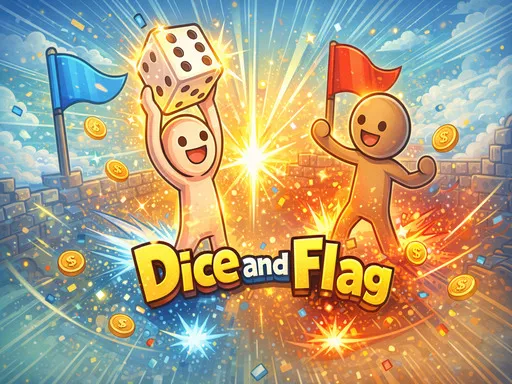 Dice and Flag