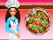 HOMEMADE PIZZA COOKING