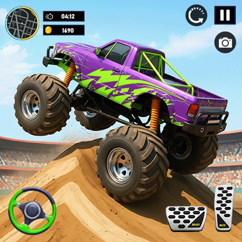 Monster Truck Stunt Game Racing Games