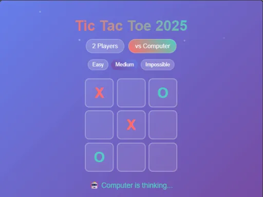 Tic Tac Toe 2025